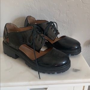 Jeffrey Campbell cut out booties